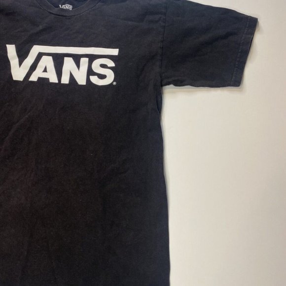 Vans Casual Graphic Short Sleeve T-Shirt Mens Size S Black White - Picture 6 of 7